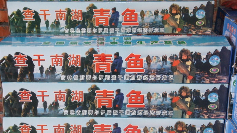 箱装青鱼